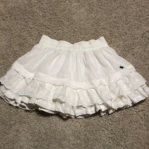 Abercrombie and Fitch white lace detailed skirt